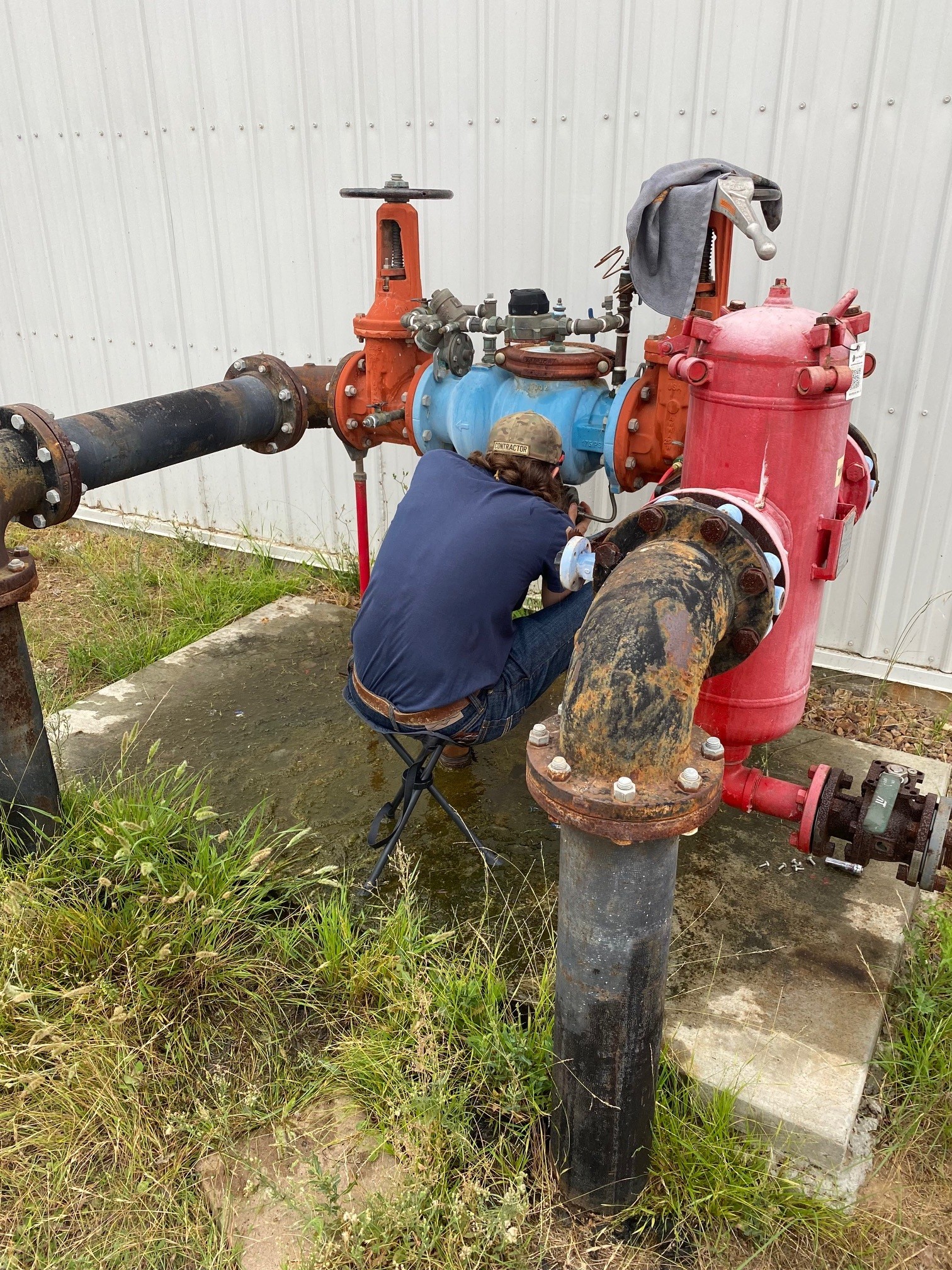 Fire protection equipment close-up