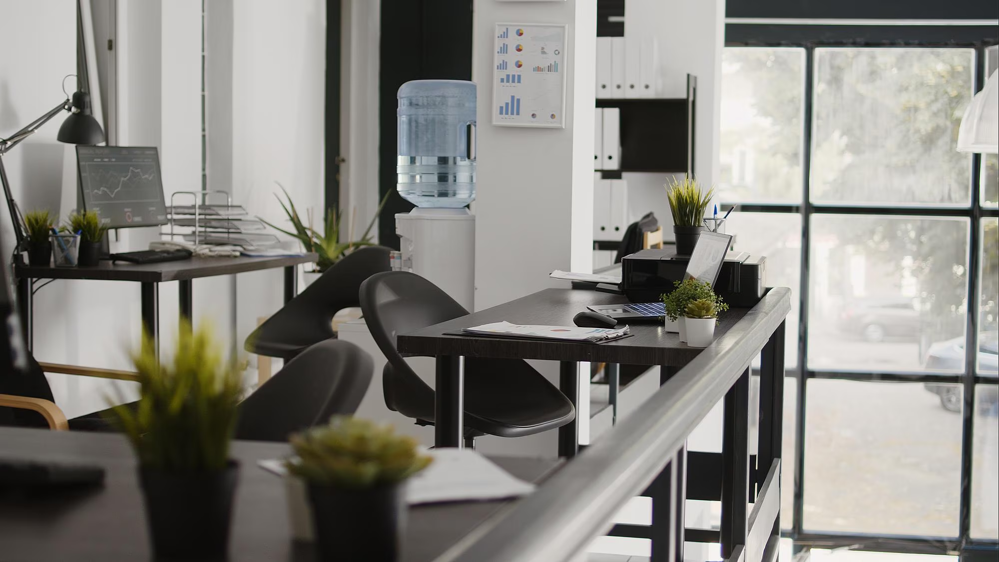 Completed fire sprinkler system at semiconductor facility